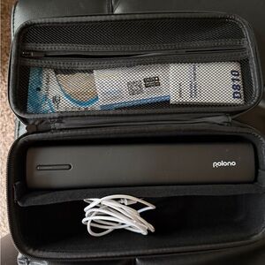 POLONO D810 Portable Bluetooth Thermal Printer with Carrying Case